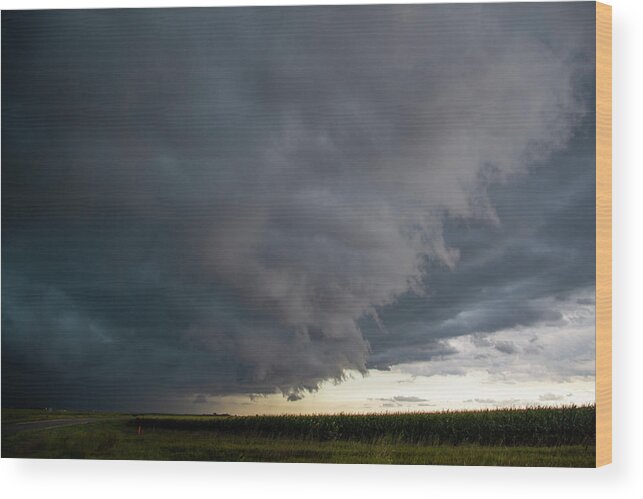 Nebraskasc Wood Print featuring the photograph Last August Storm Chase 039 by Dale Kaminski