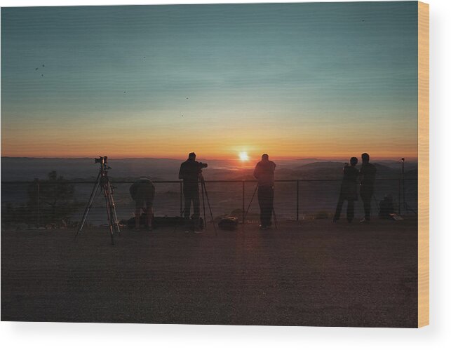 Lick Observatory Wood Print featuring the photograph Lick Observatory Sunset by Mike Gifford