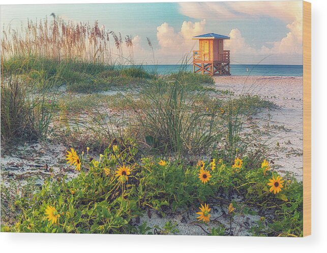Beach Wood Print featuring the photograph Lido Beach by Rod Best
