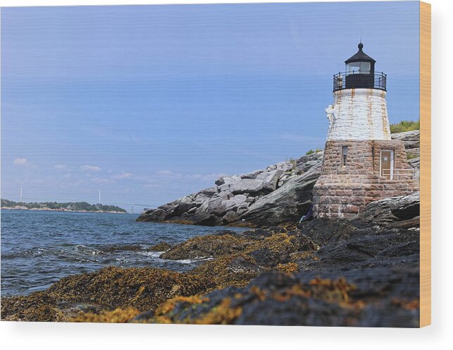 Lighthouse Wood Print featuring the photograph Castle Hill Lighthouse 5 by Doolittle Photography and Art