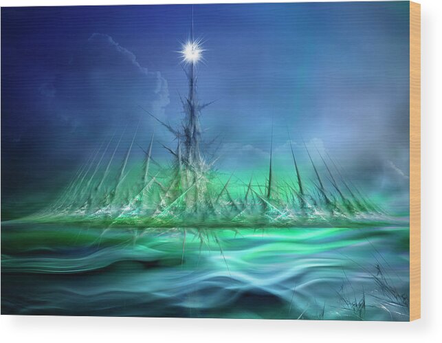Fantasy Wood Print featuring the photograph Lighthouse by Willy Marthinussen