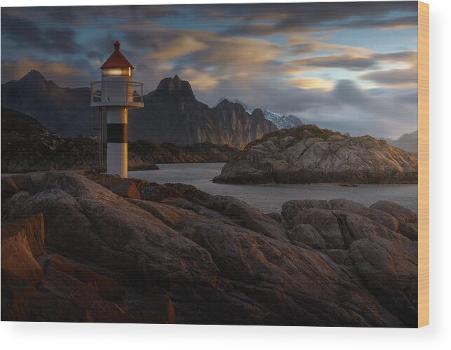 Lofoten Wood Print featuring the photograph Lofoten Reflections by Sandeep Mathur