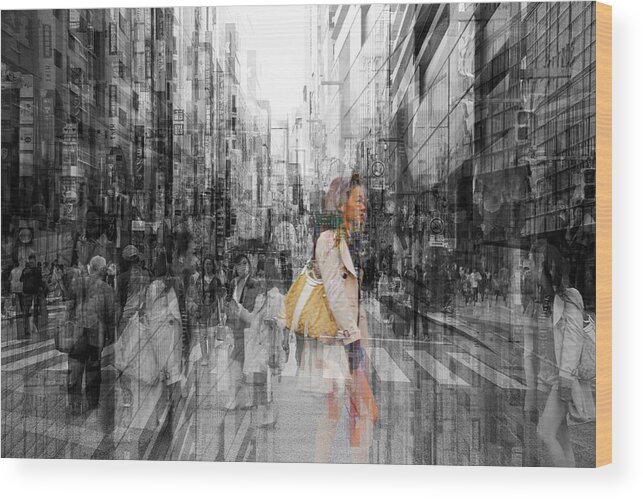 Tokyo Wood Print featuring the photograph Lost In Tokyo by Igor Shrayer
