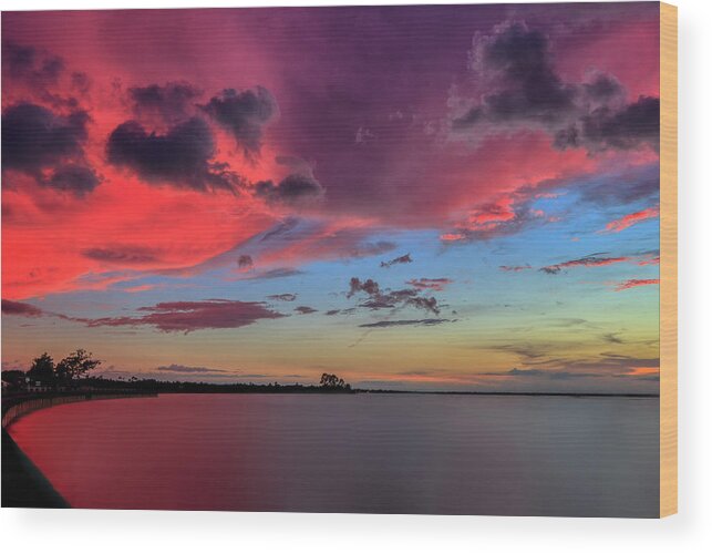Long Exposure Wood Print featuring the photograph Magical Sunset by JASawyer Imaging