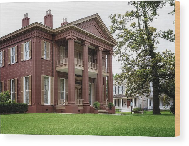 Magnolia Hall Wood Print featuring the photograph Magnolia Hall - Natchez, Mississippi by Susan Rissi Tregoning