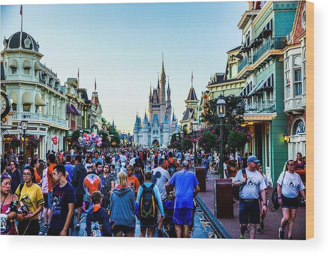  Wood Print featuring the photograph Main Street USA 1 by Rodney Lee Williams