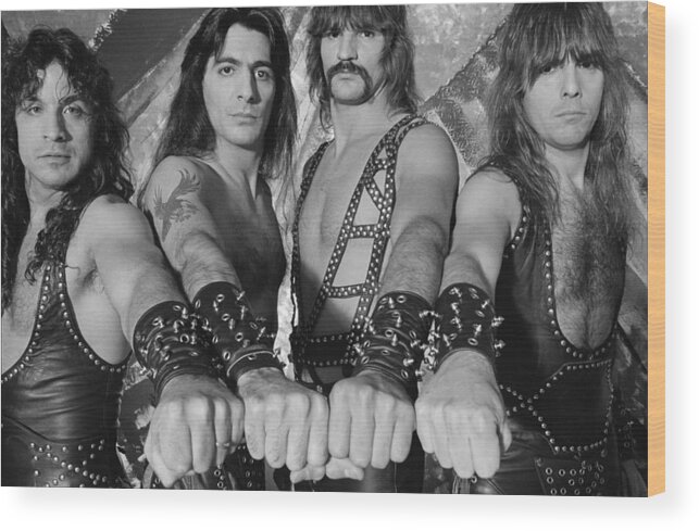 1980-1989 Wood Print featuring the photograph Manowar by Fin Costello