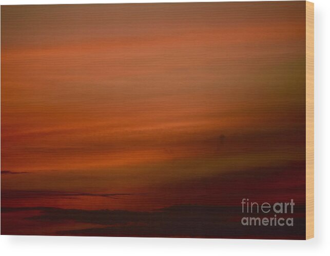 Sunset Wood Print featuring the photograph Martian Sky by Debra Banks
