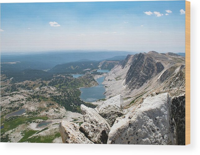 Mountain Wood Print featuring the photograph Medicine Bow Peak by Nicole Lloyd