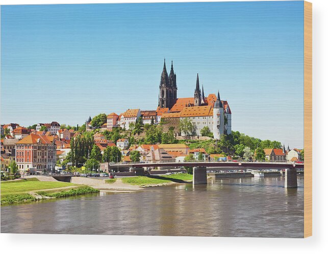 Panoramic Wood Print featuring the photograph Meissen, Germany by Tomml