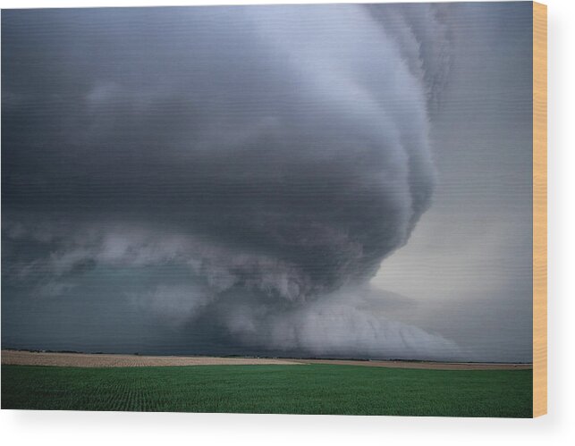 Mesocyclone Wood Print featuring the photograph Mesocyclone by Wesley Aston