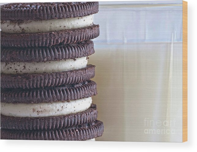 Oreo Wood Print featuring the photograph Milk And Cookies by Billy Knight