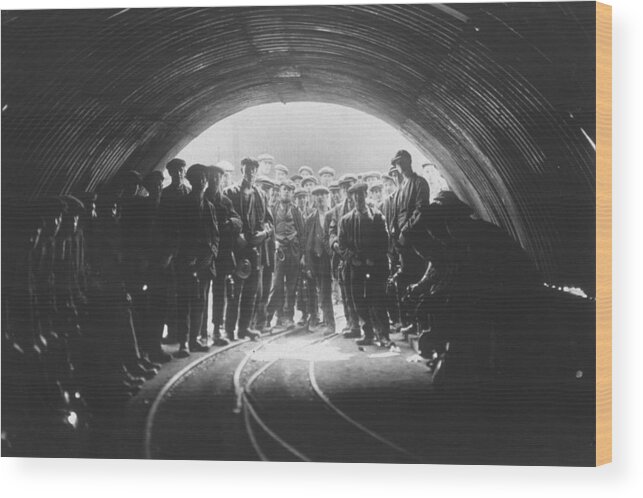 Miner Wood Print featuring the photograph Miners by Sasha