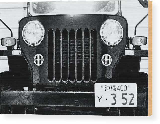 Jeep Wood Print featuring the photograph Mitsubishi Jeep J53 by Eric Hafner