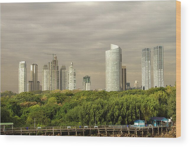 Outdoors Wood Print featuring the photograph Modern-buenos-aires by Www.for91days.com