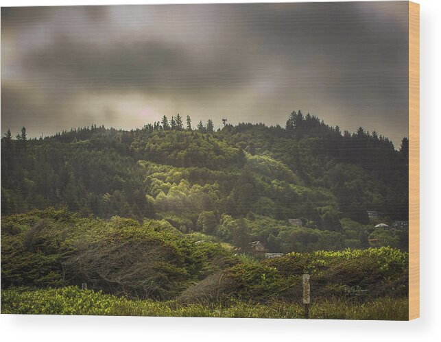 Fall Wood Print featuring the photograph Morning Hills by Bill Posner