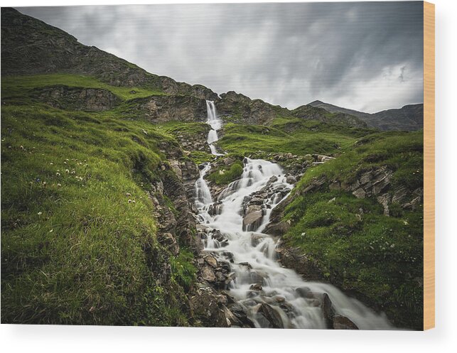 Tranquility Wood Print featuring the photograph Mountain Creek by Sisifo73photography By Marco Romani
