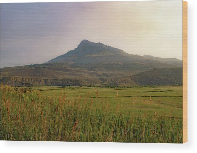 Mountain Wood Print featuring the photograph Mountain Sunrise by Nicole Lloyd