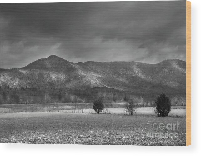 Smoky Mountains Wood Print featuring the photograph Mountain Weather by Mike Eingle