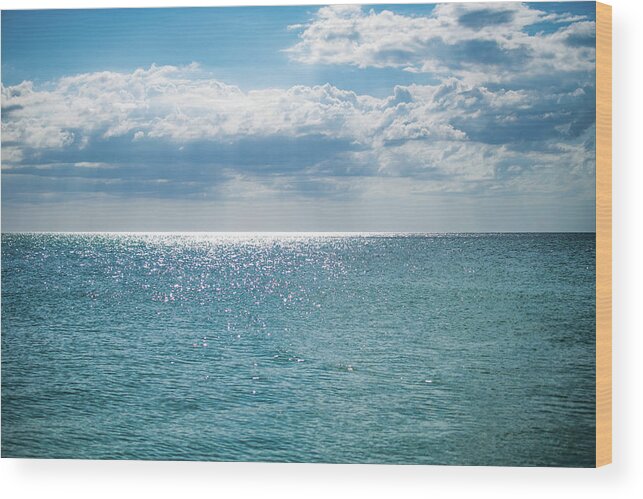 Ocean Wood Print featuring the photograph My Heaven by Mary Ann Artz