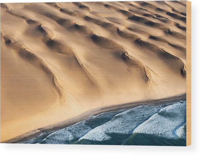 Namibia Wood Print featuring the photograph Namib Desert by Luigi Ruoppolo