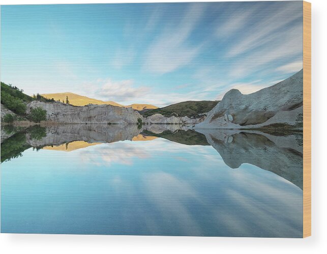 Reflection Wood Print featuring the photograph Nature's Mirror by Catherine Reading