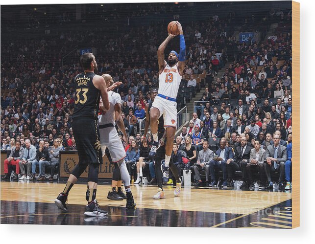 Nba Pro Basketball Wood Print featuring the photograph New York Knicks V Toronto Raptors by Mark Blinch
