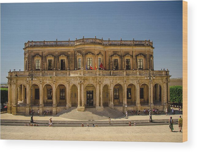 Color Wood Print featuring the photograph Noto, Italy by Tito Slack