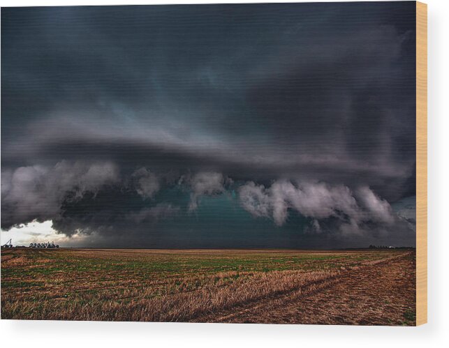 Storm Wood Print featuring the photograph Oh Granny, What Big Teeth You Have by Brian Gustafson