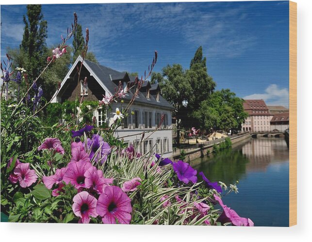Strasbourg Wood Print featuring the photograph Old Strasbourg, France by Chris Bavelles