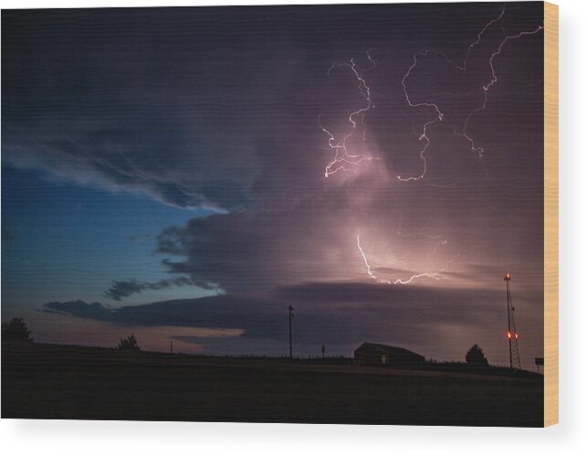 Nebraskasc Wood Print featuring the photograph One Last Storm Chase of 2019 039 by Dale Kaminski