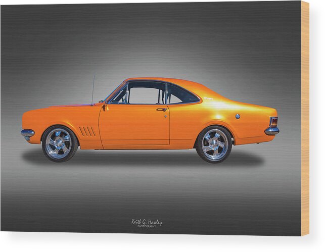 Car Wood Print featuring the photograph Orange Glow by Keith Hawley