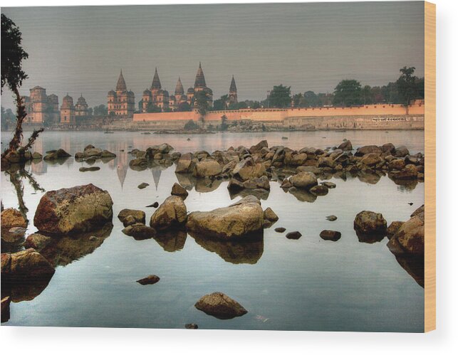 Tranquility Wood Print featuring the photograph Orchha Morning by Photo ©tan Yilmaz