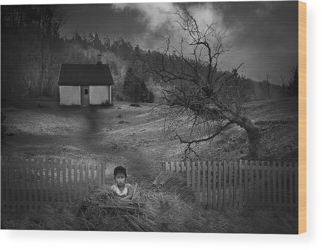 Drama Wood Print featuring the photograph Outside by Clas Gustafson Pro
