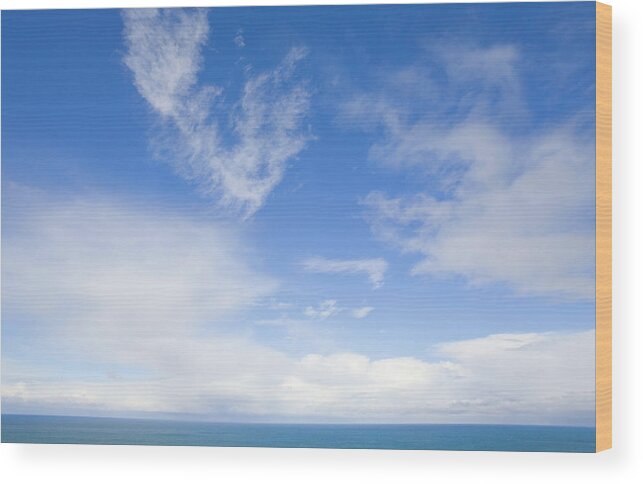 Tranquility Wood Print featuring the photograph Pacific Ocean And Sky by Eastcott Momatiuk