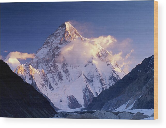 Scenics Wood Print featuring the photograph Pakistan, Karakorum Range, Concordia by Art Wolfe
