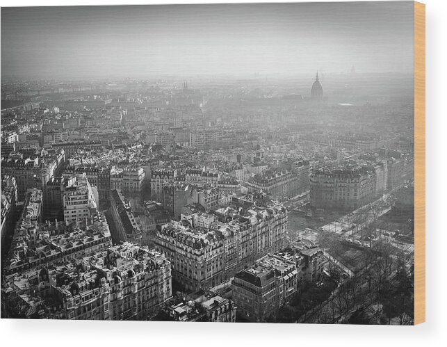 Eiffel Wood Print featuring the photograph Paris View 1 by Nigel R Bell