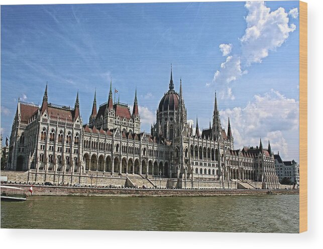 Parliament Wood Print featuring the photograph Parliament building,Budapest,Hungary by Martin Smith