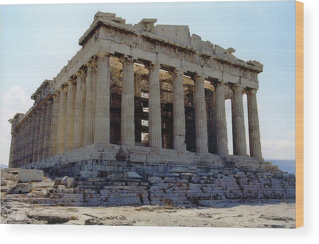 Parthenon Wood Print featuring the photograph Parthenon - Athens, Greece by Richard Krebs