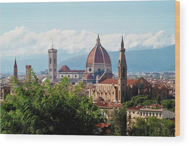 Scenics Wood Print featuring the photograph Particular View Of Florence by Lcodacci