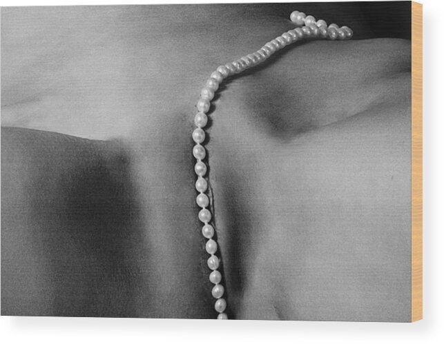 Body; Wood Print featuring the photograph Pearl Snake by Alexandr