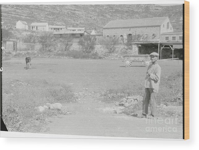 Palestinian Territories Wood Print featuring the photograph Pedestrians At Dilb Colony by Bettmann