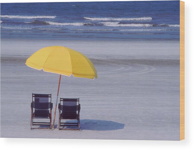 Beach Wood Print featuring the photograph Perfect Spot by Jerry Griffin