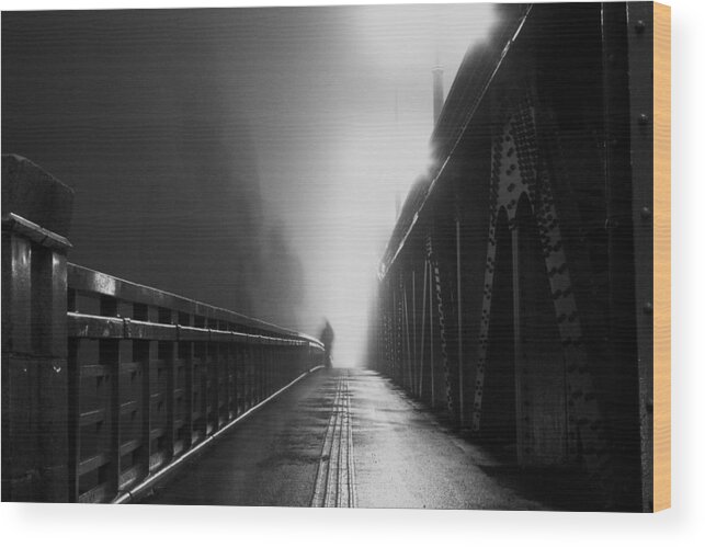Fog Wood Print featuring the photograph Phantom On The Fog by Osamu Asami
