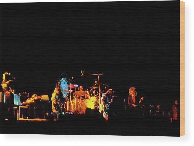 Led Zeppelin Wood Print featuring the photograph Photo Of Led Zeppelin by Mike Prior