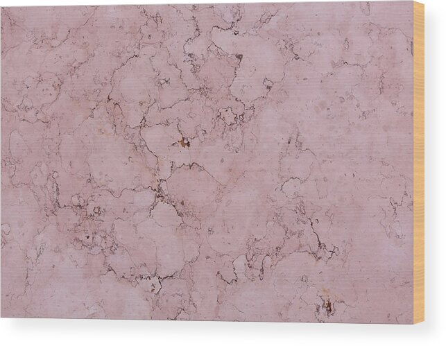 Abstractartistic Wood Print featuring the photograph Pink Marble Texture Background Blank by Dmytro Synelnychenko