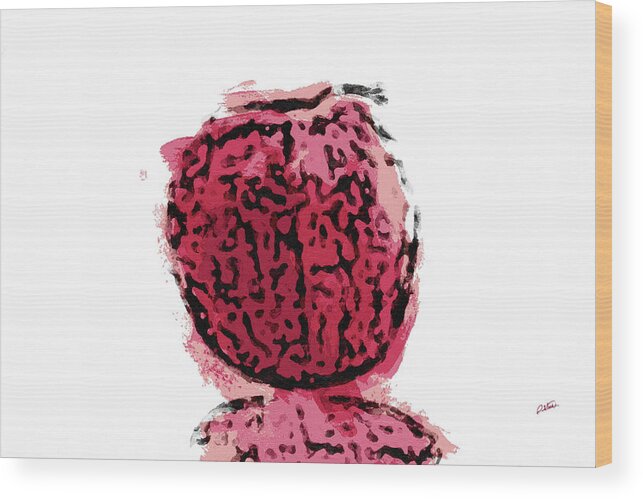 Impressionist Wood Print featuring the painting Pomegranate - DWP315143 by Dean Wittle
