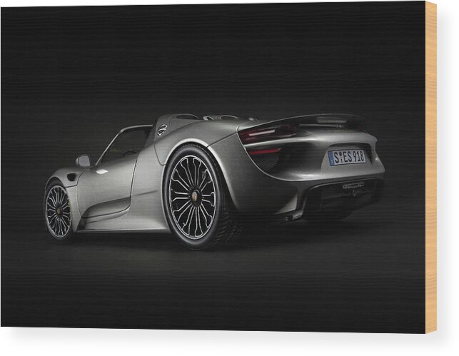 Porsche Wood Print featuring the photograph Porsche 918 Spyder by Evgeny Rivkin