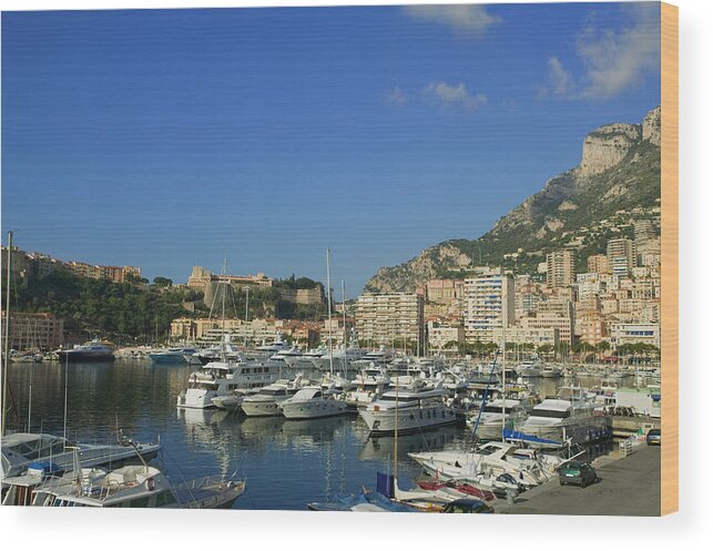 French Riviera Wood Print featuring the photograph Port De Monaco, Harbor And Waterfront by Christoph Rosenberger