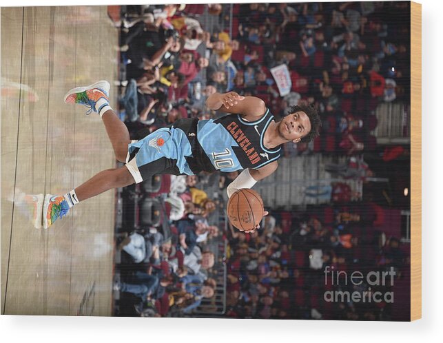 Nba Pro Basketball Wood Print featuring the photograph Portland Trailblazers V Cleveland by David Liam Kyle